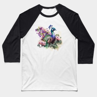 Peacock Baseball T-Shirt